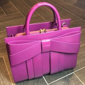 Z Spoke by Zac Posen Shirley Pink Bow Satchel Bag